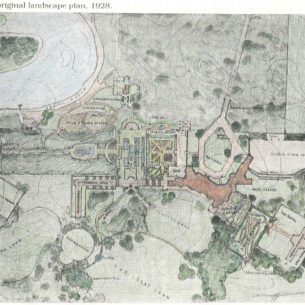 The original landscape plan for Meadow Brook Hall c. 1928