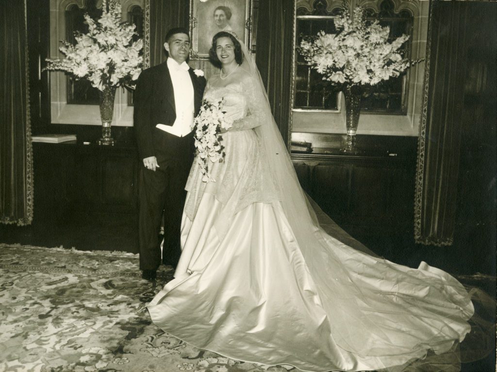 Barbara Wilson marries Thomas Eccles in 1953 at Meadow Brook