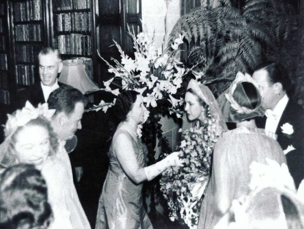 Frances and mother Matilda at Frances' wedding at Meadow Brook Hall