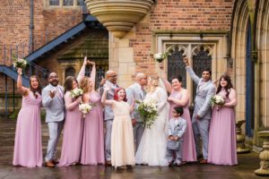 Bridal party celebrates at Meadow Brook Hall