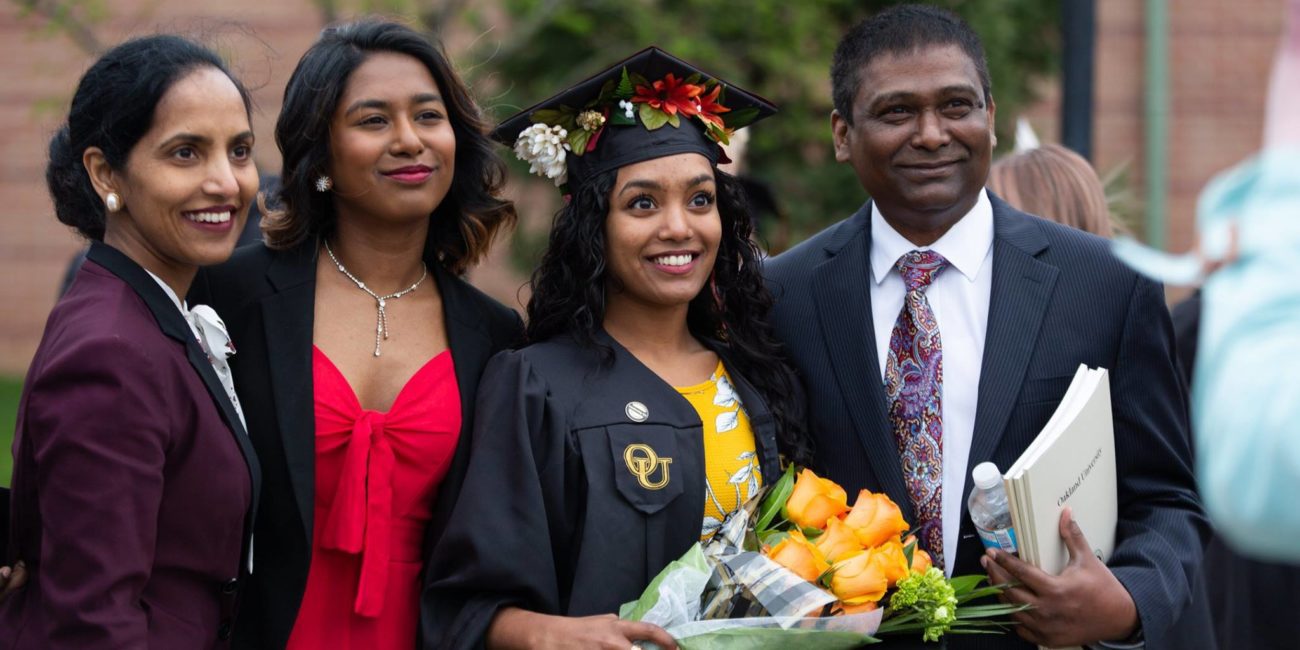 Family celebrates OU student graduation