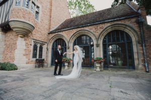Couple dances along the Loggia Terrace at Meadow Brook Hall