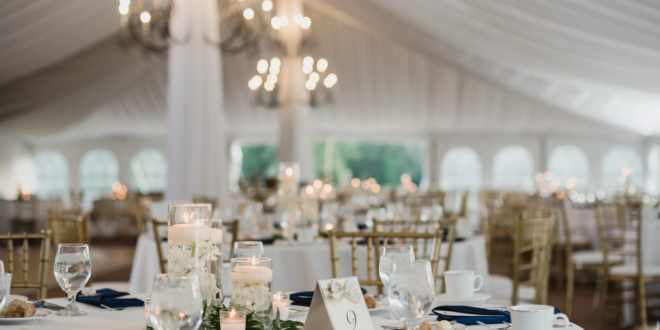 Tent wedding at Meadow Brook Hall