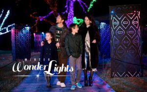 Family explores Winter Wonder Lights for the holidays at Meadow Brook