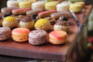 Macaroon desserts at Meadow Brook Hall