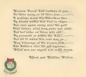 The Wilson's Christmas Poem