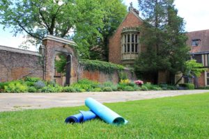Yoga in the Rock Garden at Meadow Brook Hall