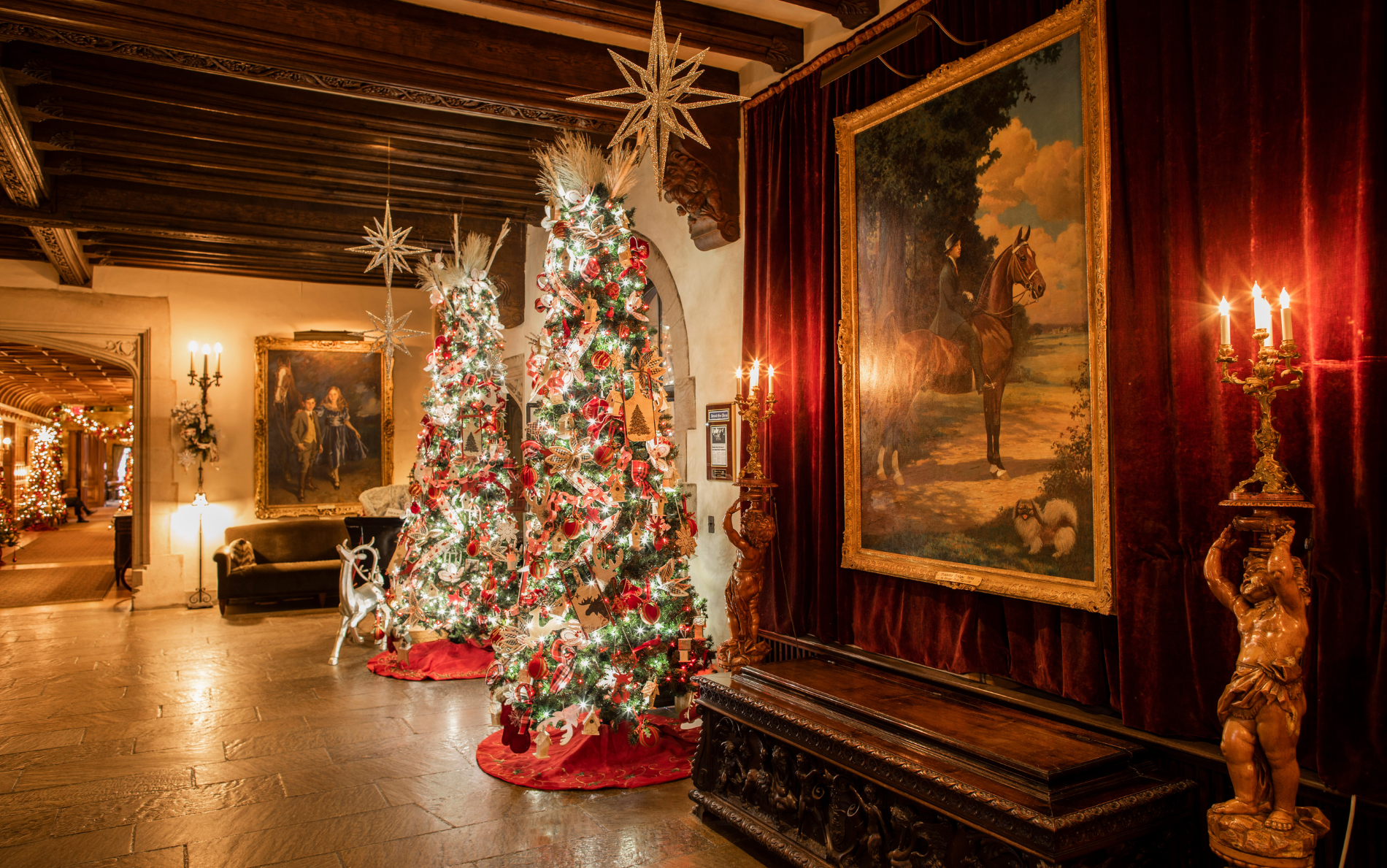 Santa visits Meadow Brook Hall for the Holidays at Meadow Brook