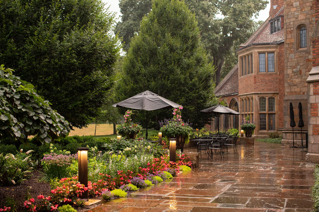 Rainy day at Meadow Brook Hall