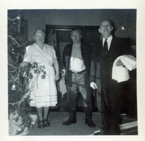 Meadow Brook Hall staff during the holidays in 1945.