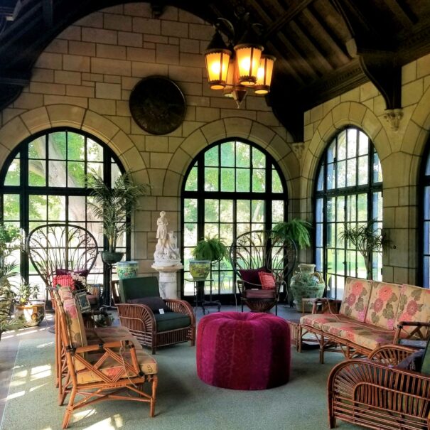 Meadow Brook Hall's Sun Porch lets in the light in Rochester, Michigan