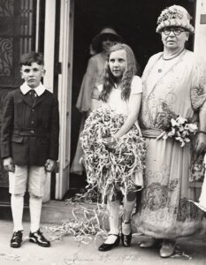 Frances and Dan Dodge at their mother's wedding to Alfred Wilson.