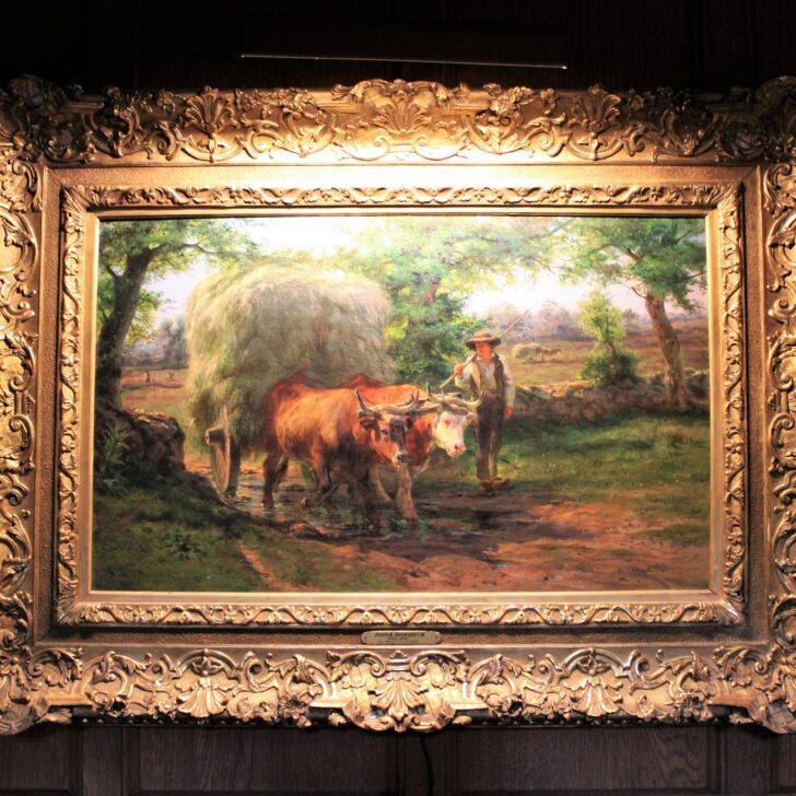 Original Rosa Bonheur painting on display at Meadow Brook Hall.
