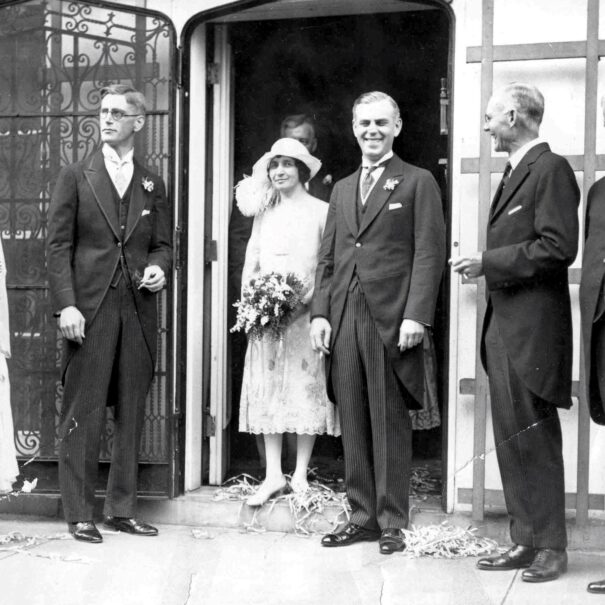Matilda and Alfred Wilson at their wedding in 1925.
