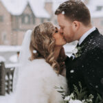 Winter Wedding in front of MBH
