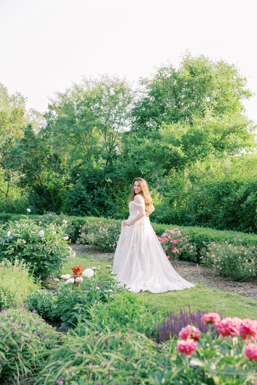 Bride in the Rose Garden
