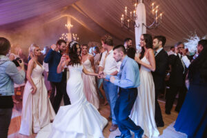 Couple gets married at Meadow Brook Hall in Rochester, Michigan.