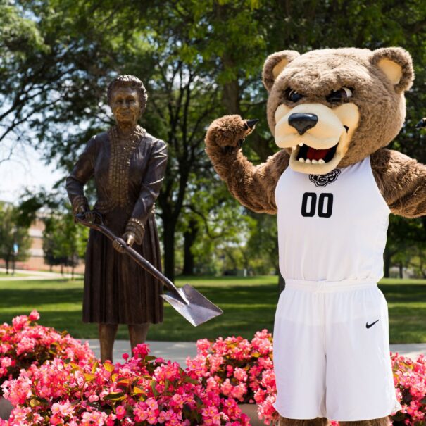 Meadow Brook Hall and the Grizz for OUFD Oakland University Fund Drive.