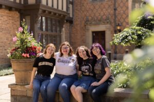 Oakland University students at Meadow Brook Hall in Rochester, Michigan.