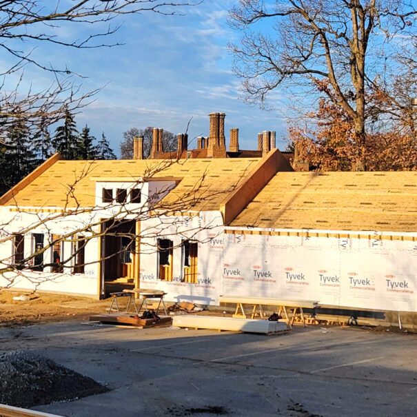 Meadow Brook Hall's De Carlo Visitor Center is now under construction.