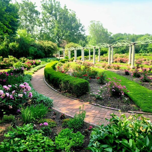 Meadow Brook Hall's gardens in Rochester, Michigan.
