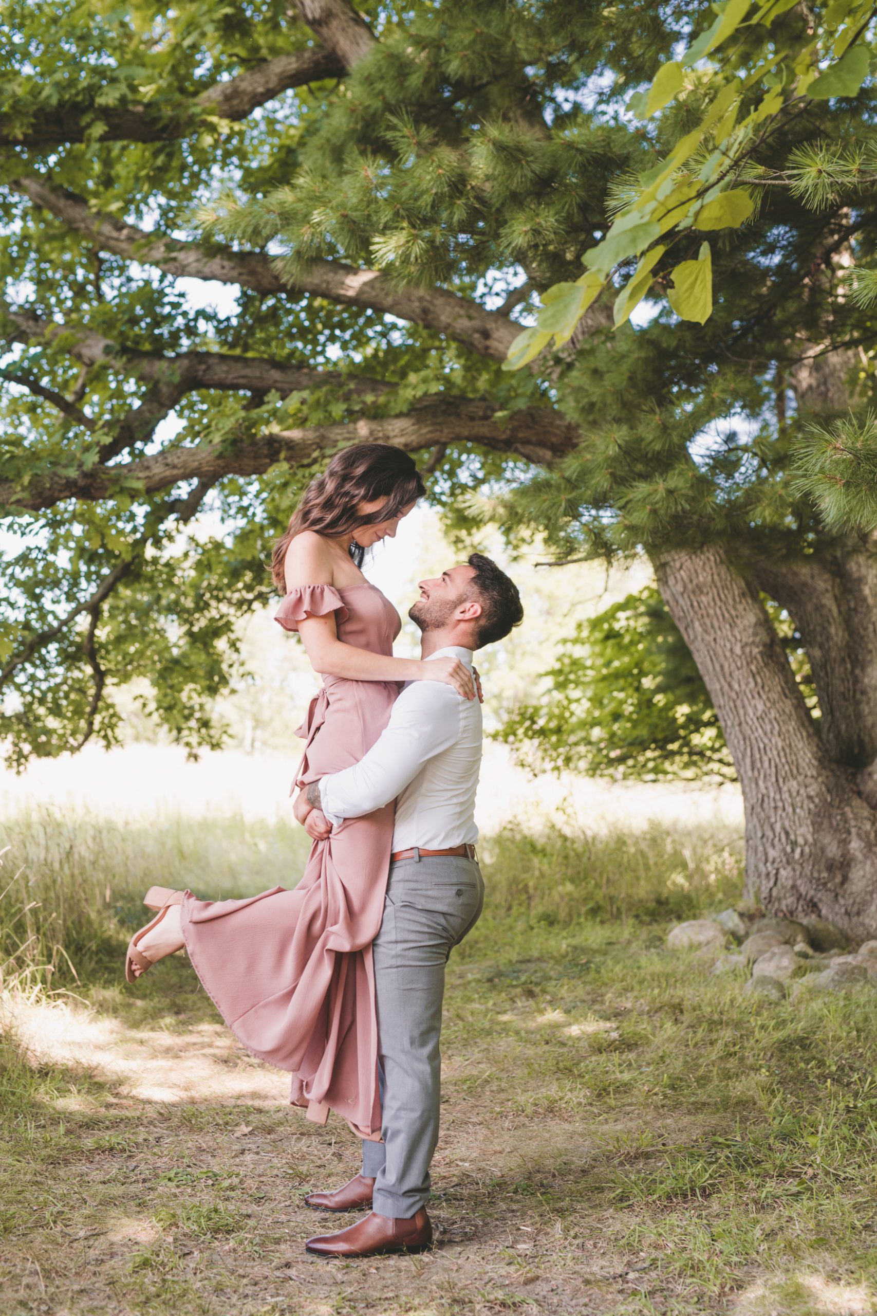 Engagement photo shoot at Meadow Brook