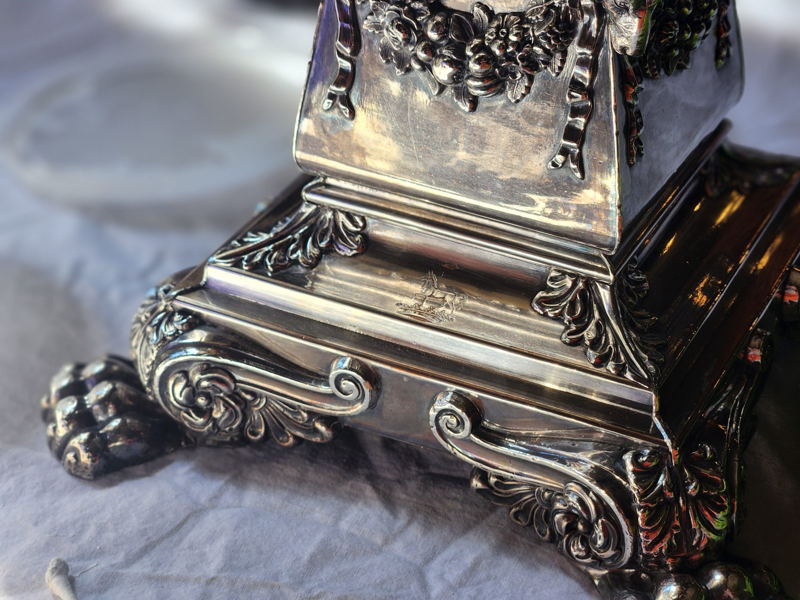 Volunteers at Meadow Brook Hall polish the historic silver.