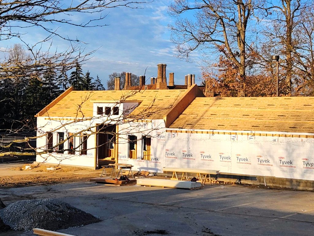 Meadow Brook Hall's De Carlo Visitor Center is now under construction.