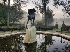 The Colt Pegasus Fountain at Meadow Brook Hall.