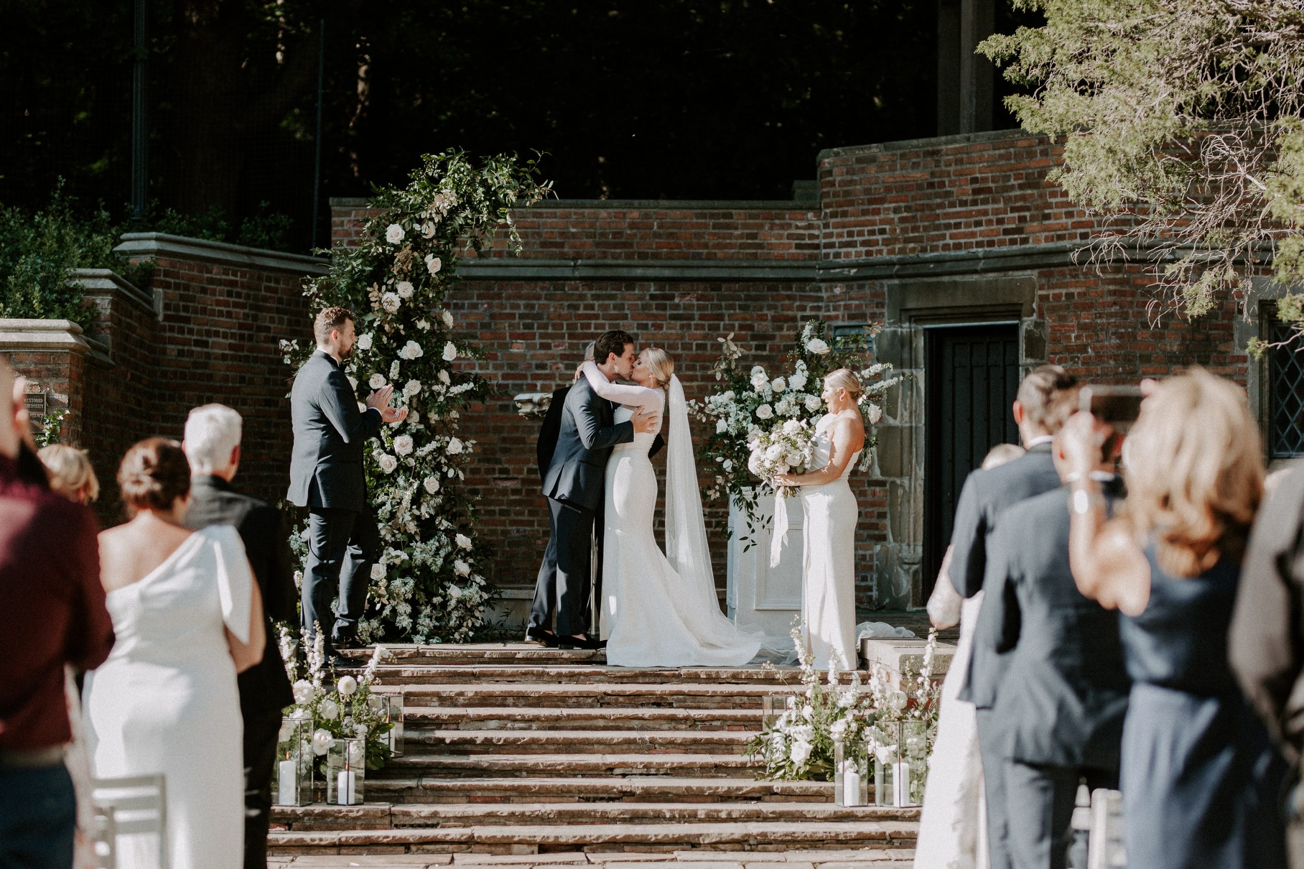 Meadow Brook wedding in the rock garden