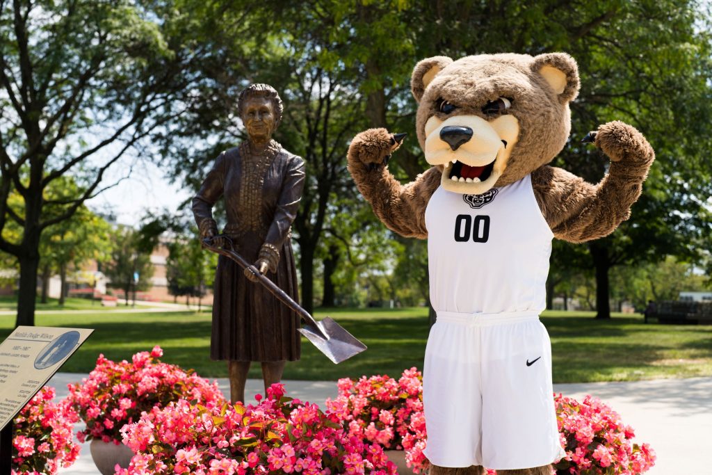 Meadow Brook Hall and the Grizz for OUFD Oakland University Fund Drive.