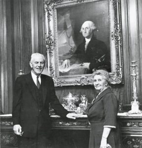 George Washington Portrait with Matilda and Alfred