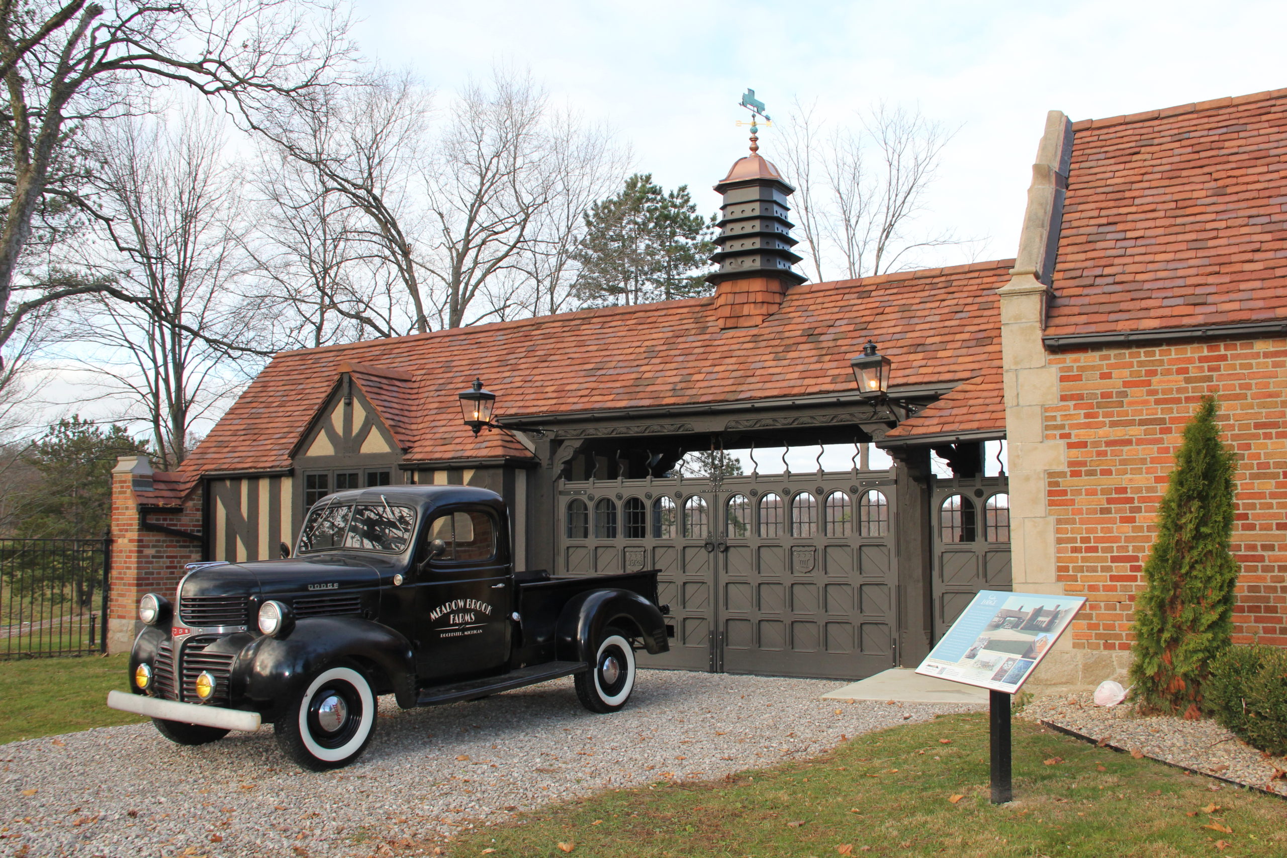 Meadow Brook's Gate Lodge has been extensively restored.