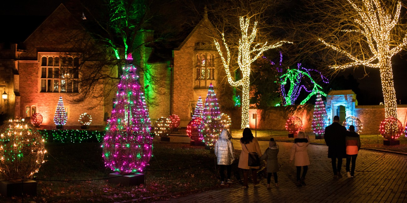 The Holidays at Meadow Brook feature Holiday Walk and Winter Wonder Lights