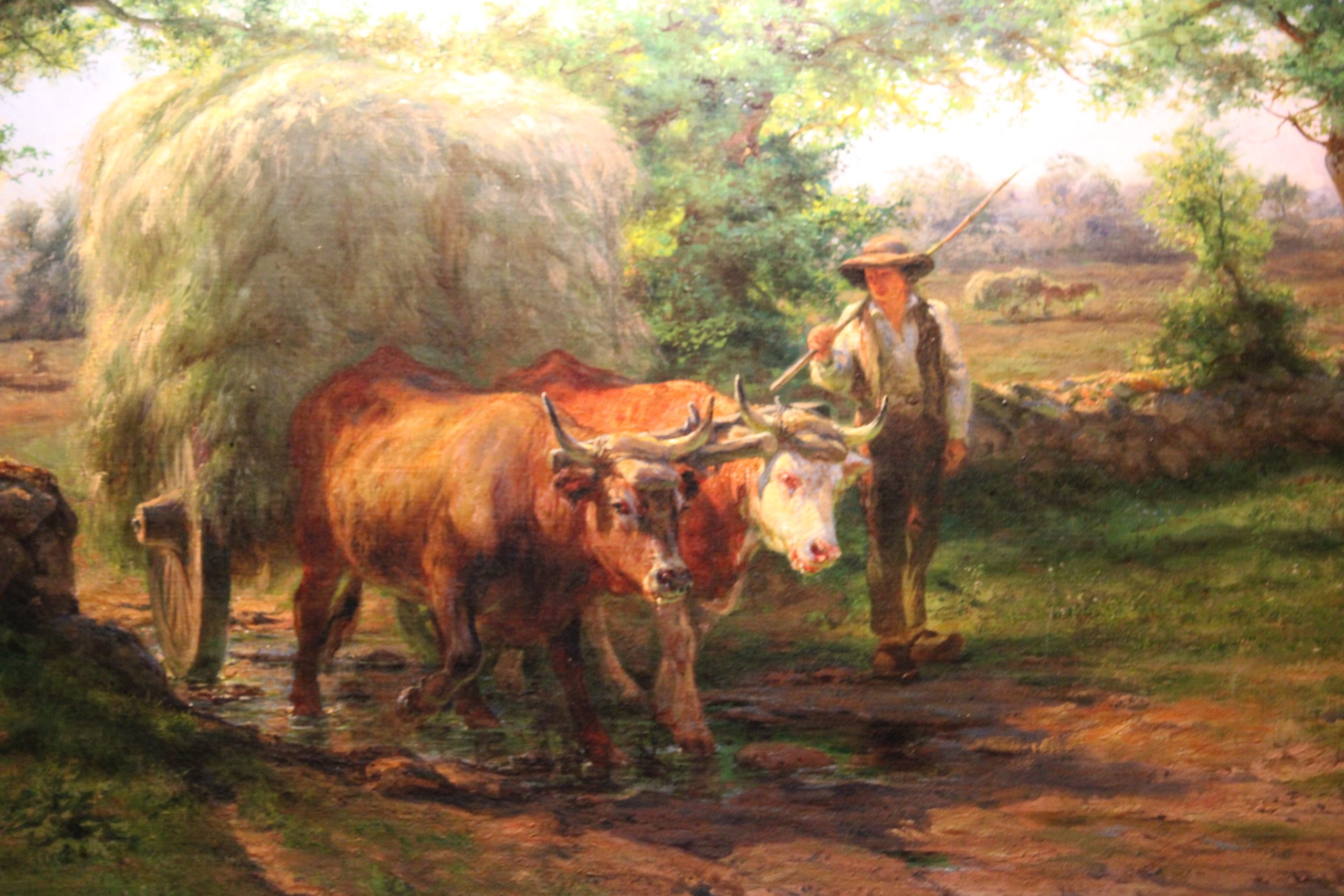 Original Rosa Bonheur painting on display at Meadow Brook Hall.