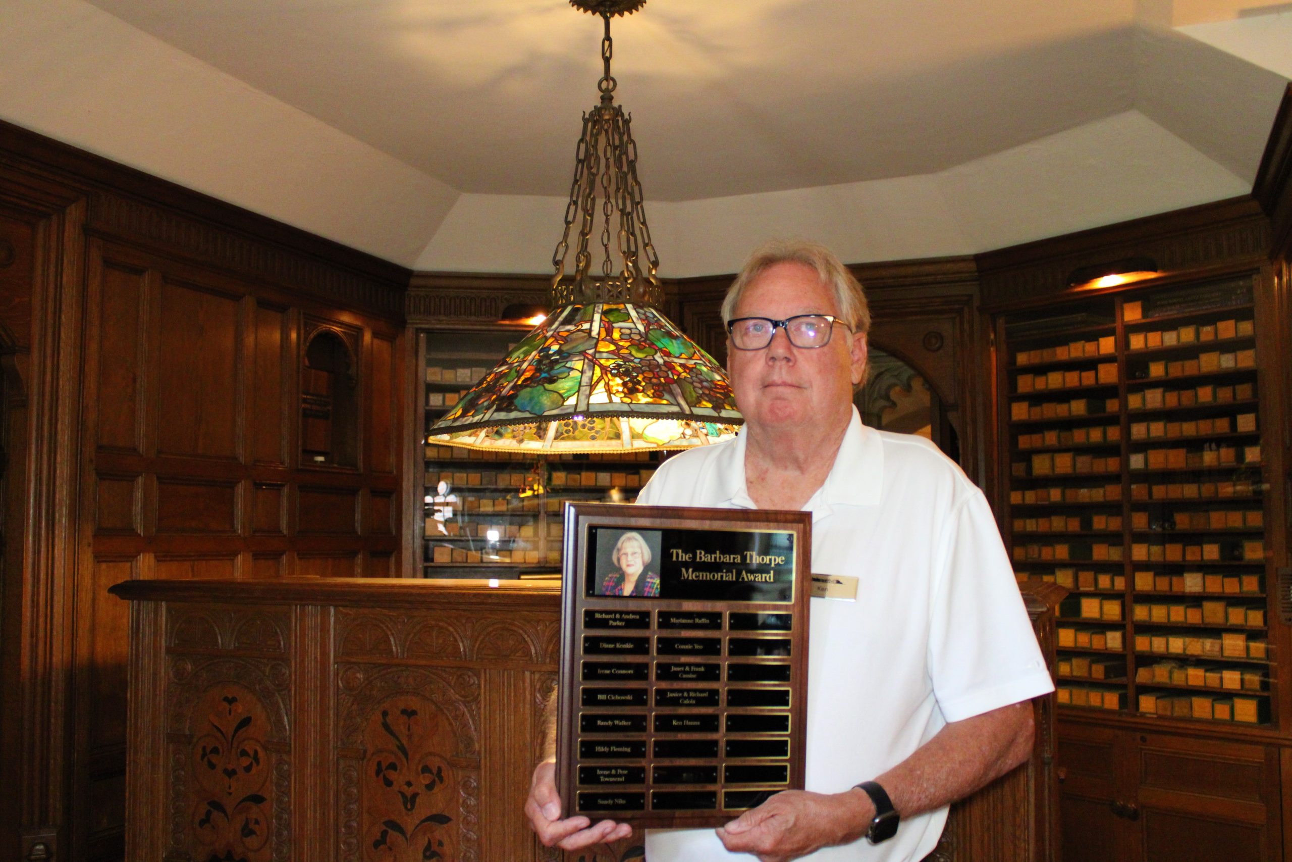 Ken Hanna with Barbara Thorp Award