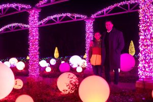 The Holidays at Meadow Brook feature the indoor Holiday Walk and outdoor Winter Wonder Lights.