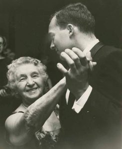 Matilda Dodge Wilson dancing with student