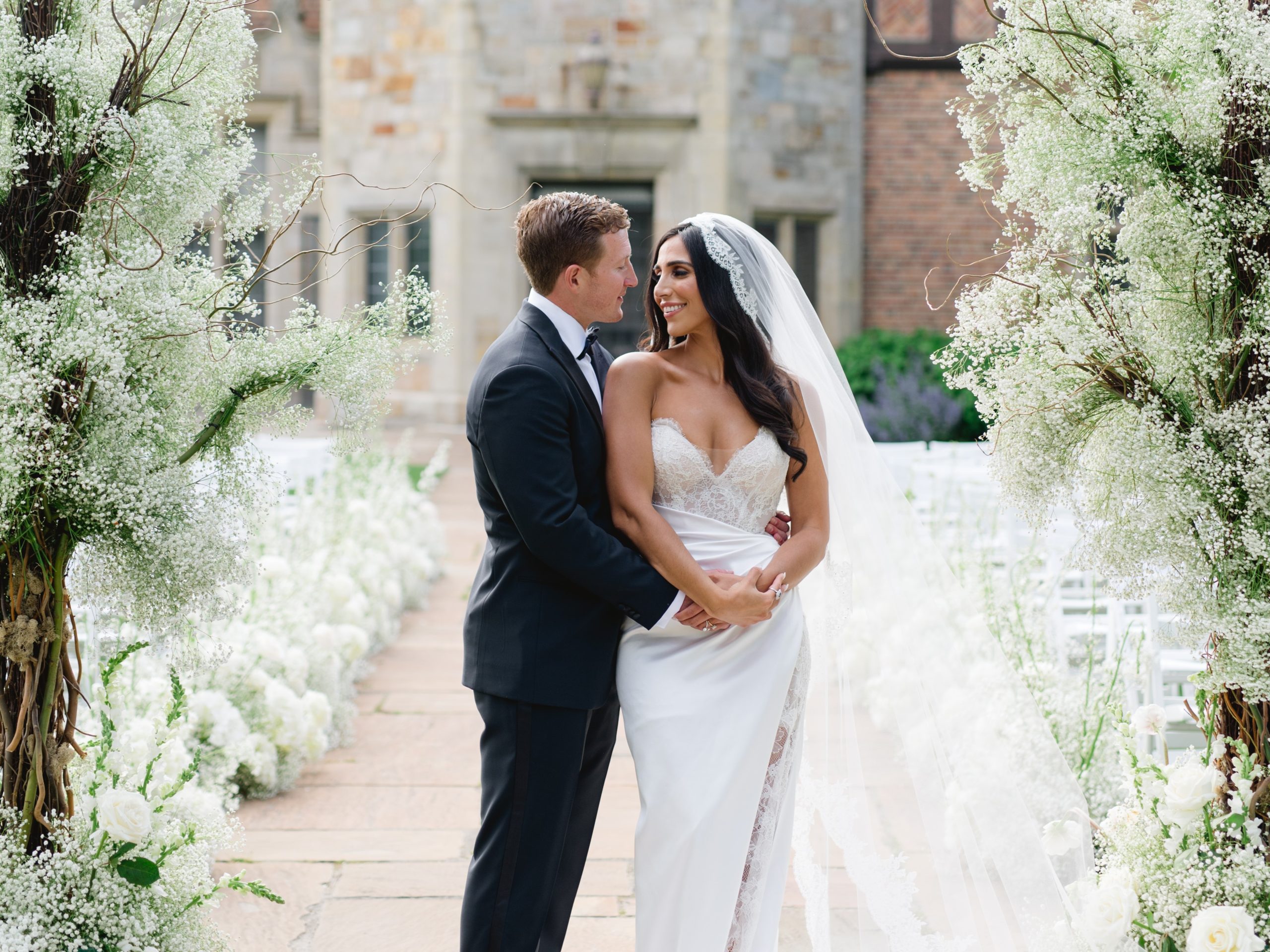 Beautiful wedding at Meadow Brook Hall in Rochester, Michigan.