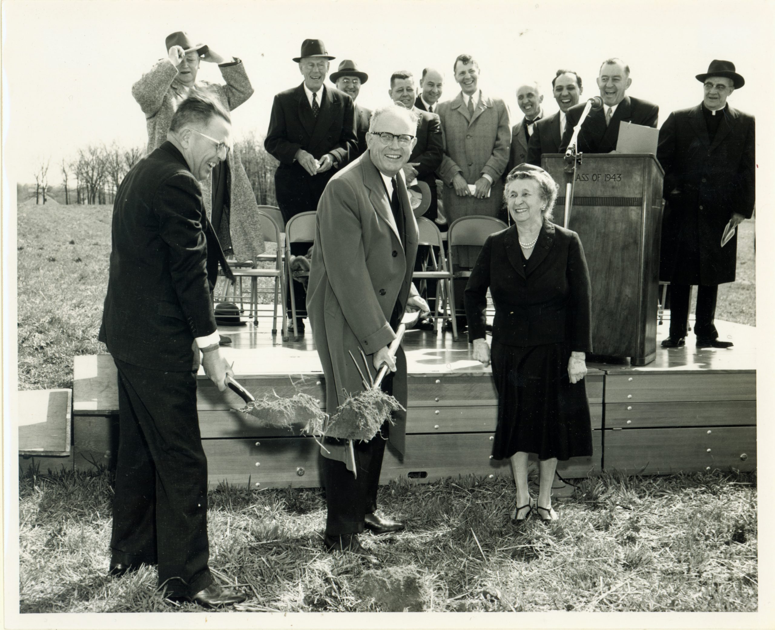 Matilda Dodge Wilson at Oakland University groundbreaking