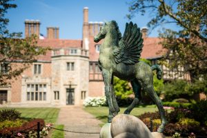 Meadow Brook Hall's iconic Pegasus Fountain