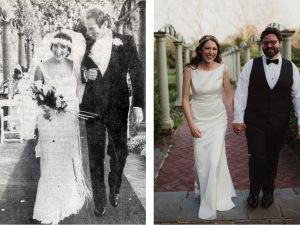 Couples get married at Meadow Brook and celebrate wedding in Rose Garden