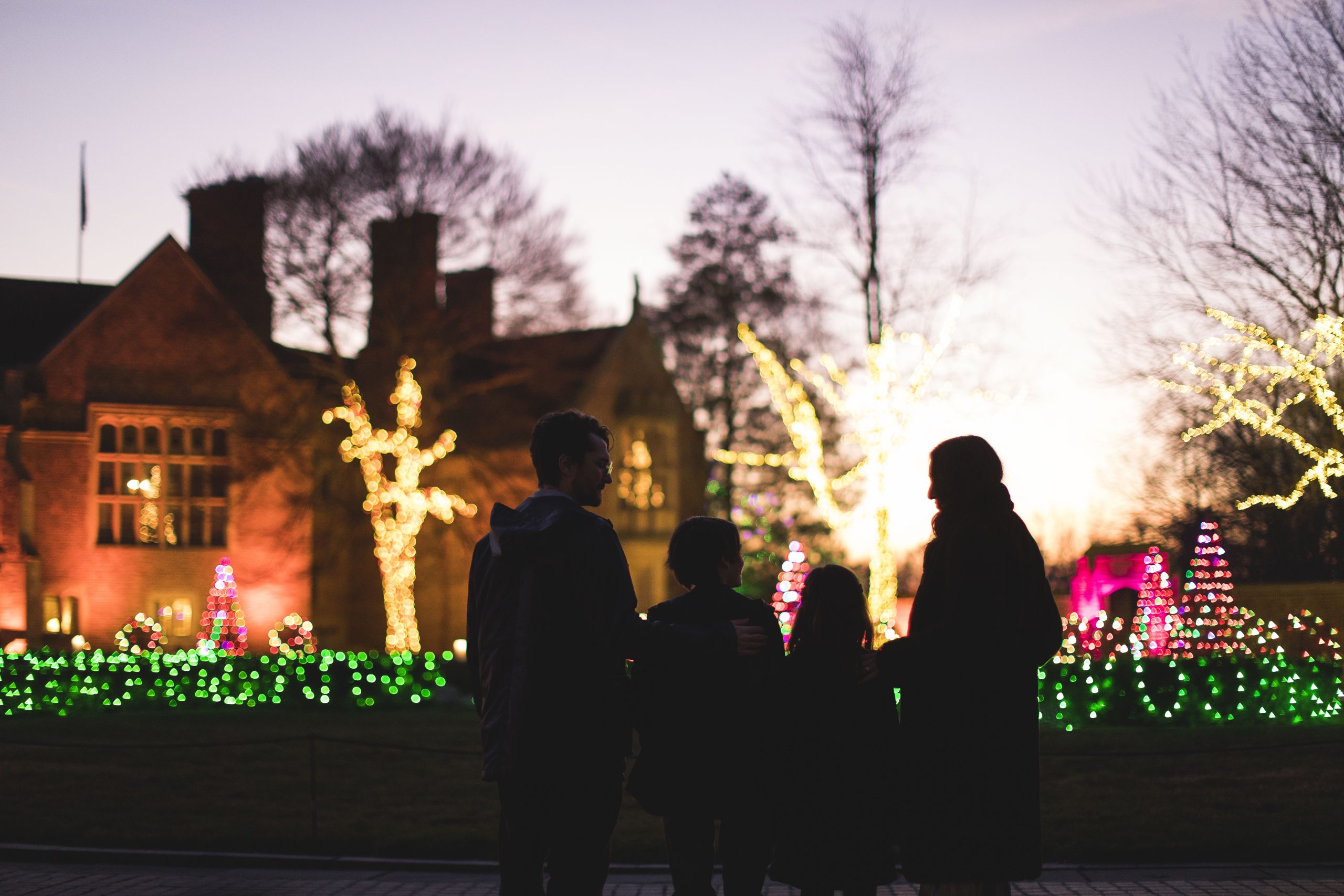 The Holidays at Meadow Brook feature the indoor Holiday Walk and outdoor Winter Wonder Lights.