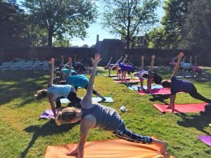 Yoga in the Rock Garden