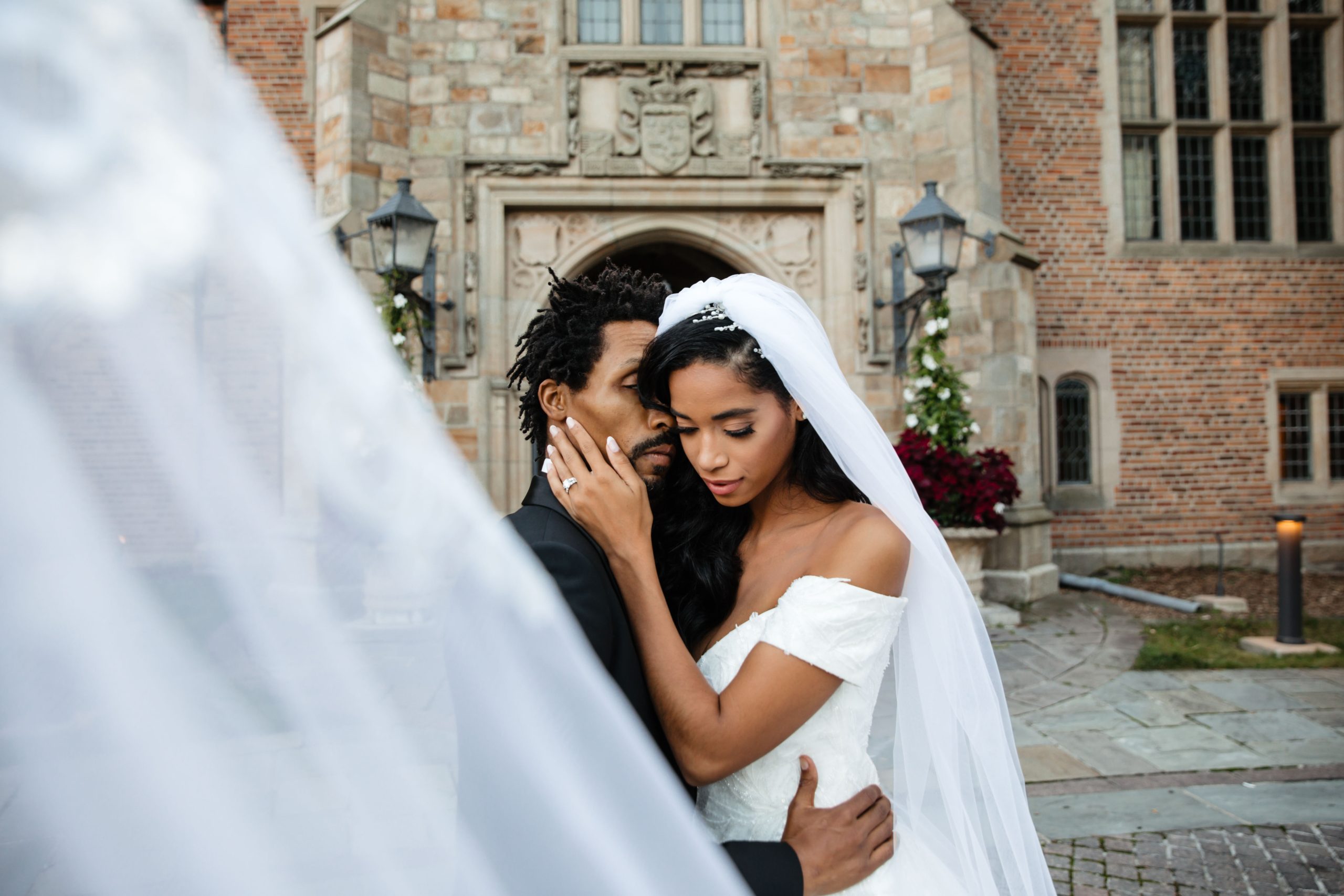 Bride and Groom at Meadow Brook Hall