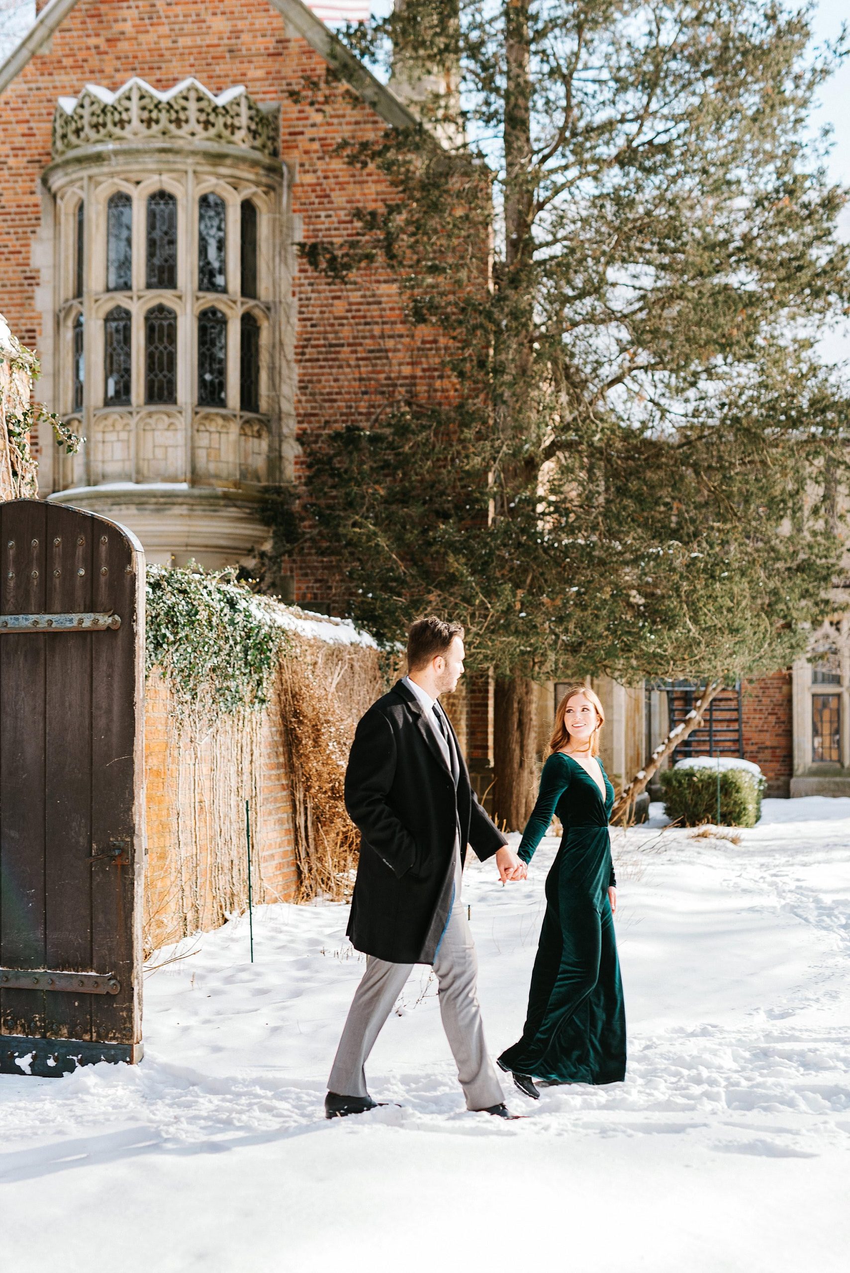 Engaged Couple at Meadow Brook