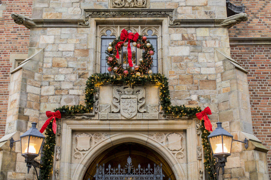 The Holidays at Meadow Brook feature the daytime Holiday Walk and evening light show, Winter Wonder Lights.