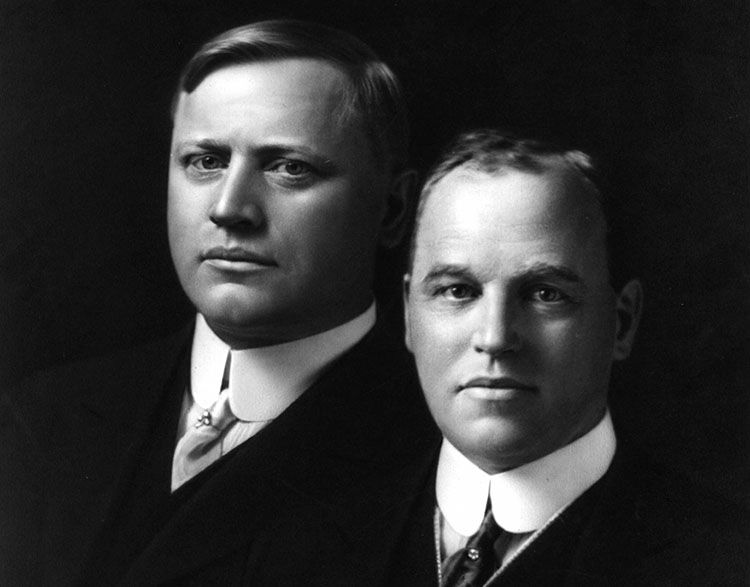 Historic photo of John and Horace Dodge. 