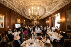 Gilded Tea & Tour in Meadow Brook Hall's Christopher Wren Dining Room.