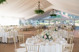 Meadow Brook's Garden Tent is perfect for wedding receptions.